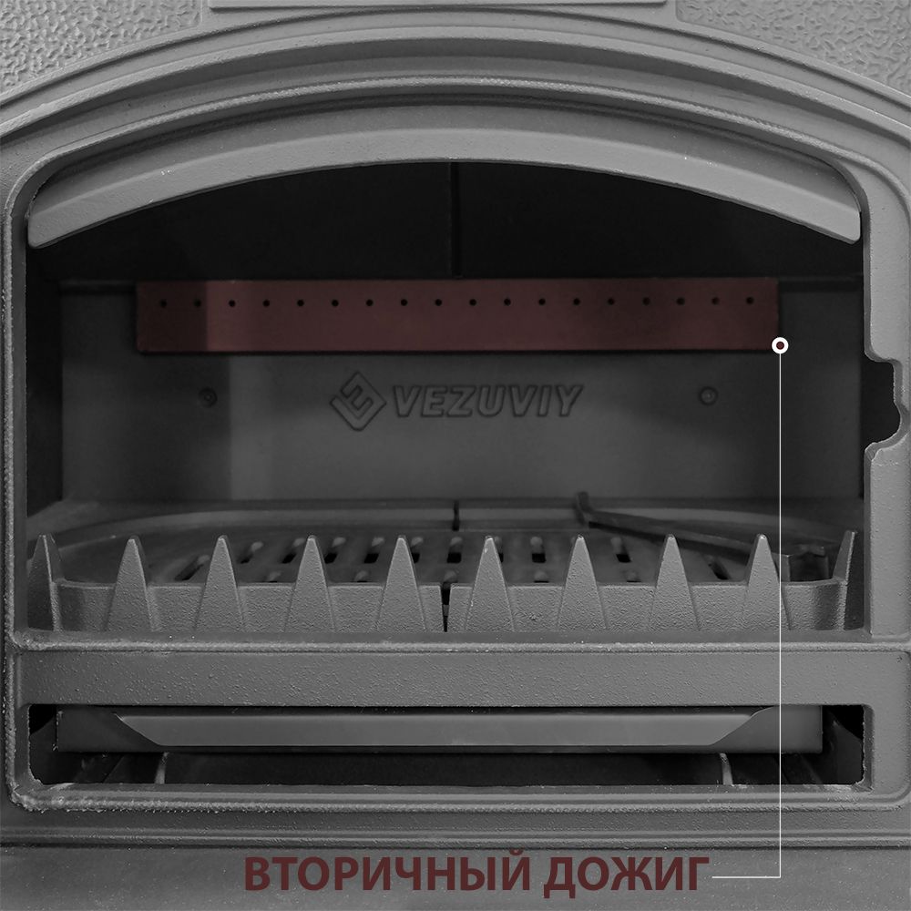 Печь-камин Везувий KZ-14 S "Антрацит" — изображение 3
